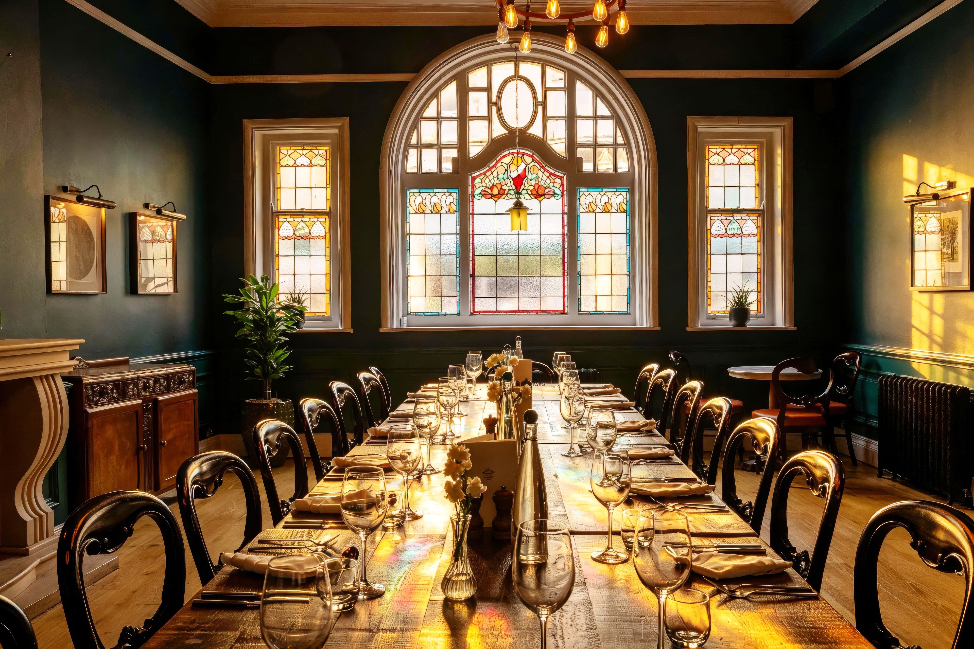 meeting room at the toll house with large table